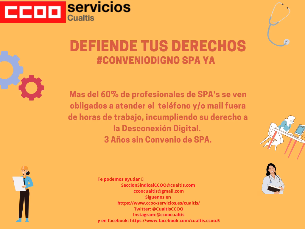 DEFIENDE TUS DERECHOS.  CONVENIO DIGNO SERVICIOS DE PREVENCION YA!!!!!